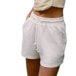 Women’s ZARA Plush White Shorts